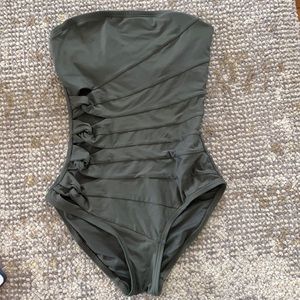 Striking green one piece